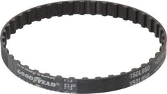 Continental ContiTech - Section L, 1/2" Wide, Timing Belt - Helanca Weave Stretch Nylon, L Series Belts Positive Drive, No. 150L - Exact Tool & Supply