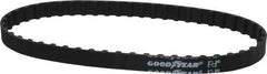 Continental ContiTech - Section L, 1/2" Wide, Timing Belt - Helanca Weave Stretch Nylon, L Series Belts Positive Drive, No. 187L - Exact Tool & Supply