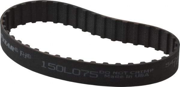 Continental ContiTech - Section L, 3/4" Wide, Timing Belt - Helanca Weave Stretch Nylon, L Series Belts Positive Drive, No. 150L - Exact Tool & Supply