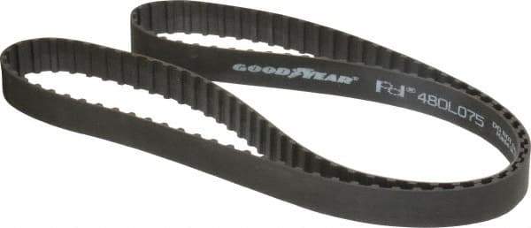 Continental ContiTech - Section L, 3/4" Wide, Timing Belt - Helanca Weave Stretch Nylon, L Series Belts Positive Drive, No. 480L - Exact Tool & Supply