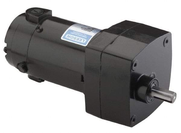 Leeson - 12:1 Gear Ratio, Gearmotor - 31C Frame, 24 Torque, 0.0588 hp - Exact Tool & Supply