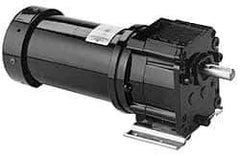 Leeson - 1/6 Max hp, 90 Max RPM, Electric AC DC Motor - 115 V Input, Single Phase, 38D Frame - Exact Tool & Supply