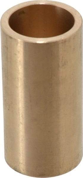Made in USA - 1" Inside x 1-1/4" Outside Diam, Cast Bronze Sleeve Bearing - 2-1/2" OAL - Exact Tool & Supply