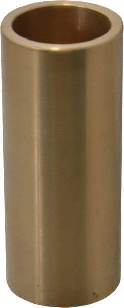 Made in USA - 1" Inside x 1-1/4" Outside Diam, Cast Bronze Sleeve Bearing - 3" OAL - Exact Tool & Supply