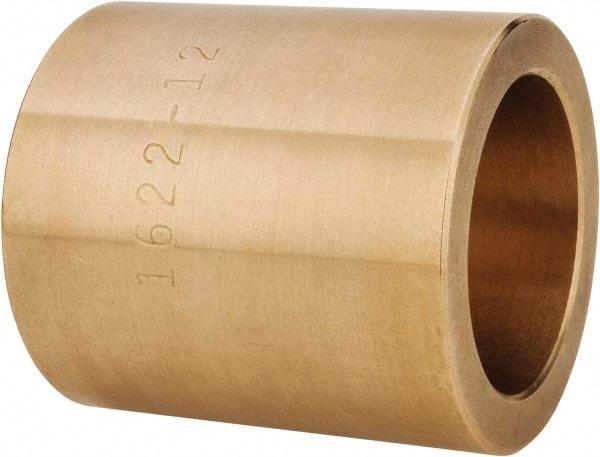 Made in USA - 1" Inside x 1-3/8" Outside Diam, Cast Bronze Sleeve Bearing - 1-1/2" OAL - Exact Tool & Supply