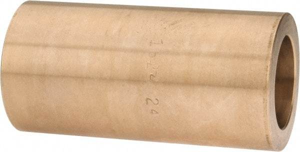 Made in USA - 1" Inside x 1-1/2" Outside Diam, Cast Bronze Sleeve Bearing - 3" OAL - Exact Tool & Supply