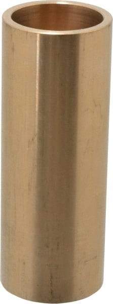 Made in USA - 1-1/4" Inside x 1-1/2" Outside Diam, Cast Bronze Sleeve Bearing - 4" OAL - Exact Tool & Supply