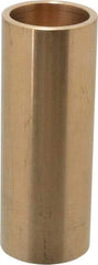 Made in USA - 1-1/4" Inside x 1-1/2" Outside Diam, Cast Bronze Sleeve Bearing - 4" OAL - Exact Tool & Supply