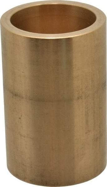 Made in USA - 1-5/16" Inside x 1-5/8" Outside Diam, Cast Bronze Sleeve Bearing - 2-1/2" OAL - Exact Tool & Supply