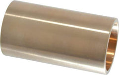 Made in USA - 1-3/8" Inside x 1-5/8" Outside Diam, Cast Bronze Sleeve Bearing - 3" OAL - Exact Tool & Supply