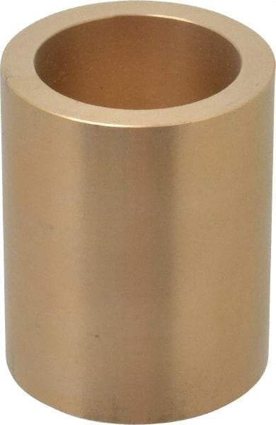 Made in USA - 1-1/2" Inside x 2" Outside Diam, Cast Bronze Sleeve Bearing - 2-1/2" OAL - Exact Tool & Supply
