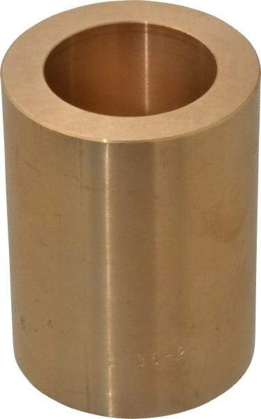 Made in USA - 1-1/2" Inside x 2-1/4" Outside Diam, Cast Bronze Sleeve Bearing - 3" OAL - Exact Tool & Supply