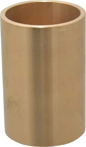 Made in USA - 1-3/4" Inside x 2" Outside Diam, Cast Bronze Sleeve Bearing - 3" OAL - Exact Tool & Supply