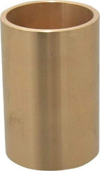 Made in USA - 1-3/4" Inside x 2" Outside Diam, Cast Bronze Sleeve Bearing - 3" OAL - Exact Tool & Supply