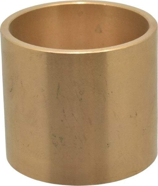 Made in USA - 2" Inside x 2-1/4" Outside Diam, Cast Bronze Sleeve Bearing - 2" OAL - Exact Tool & Supply