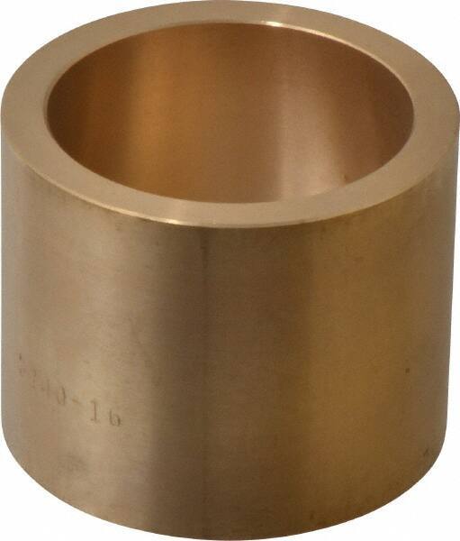 Made in USA - 2" Inside x 2-1/2" Outside Diam, Cast Bronze Sleeve Bearing - 2" OAL - Exact Tool & Supply