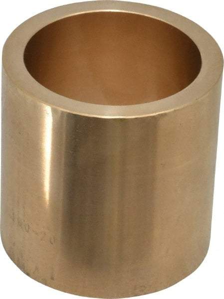 Made in USA - 2" Inside x 2-1/2" Outside Diam, Cast Bronze Sleeve Bearing - 2-1/2" OAL - Exact Tool & Supply