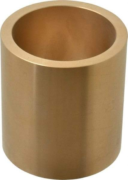 Made in USA - 2-1/4" Inside x 2-3/4" Outside Diam, Cast Bronze Sleeve Bearing - 3" OAL - Exact Tool & Supply