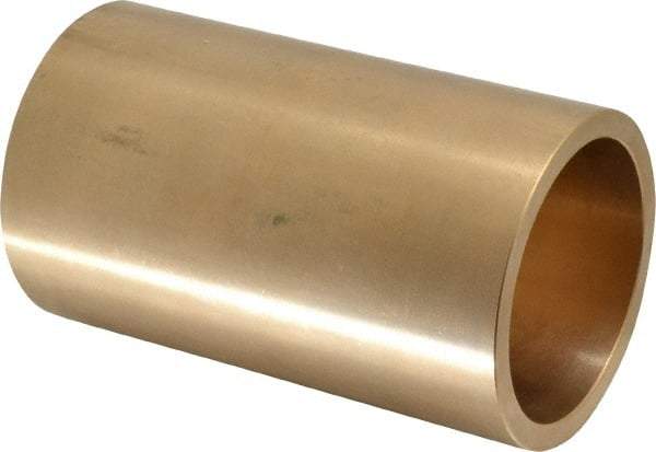 Made in USA - 2-1/2" Inside x 3" Outside Diam, Cast Bronze Sleeve Bearing - 5" OAL - Exact Tool & Supply
