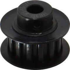 Power Drive - 14 Tooth, 1/4" Inside x 0.871" Outside Diam, Timing Belt Pulley - 1/4, 3/8" Belt Width, 0.891" Pitch Diam, Steel & Cast Iron - Exact Tool & Supply