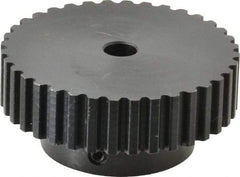 Power Drive - 36 Tooth, 5/16" Inside x 2.272" Outside Diam, Timing Belt Pulley - 1/4, 3/8" Belt Width, 2.292" Pitch Diam, Steel & Cast Iron - Exact Tool & Supply