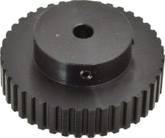Power Drive - 40 Tooth, 5/16" Inside x 2.526" Outside Diam, Timing Belt Pulley - 1/4, 3/8" Belt Width, 2.546" Pitch Diam, Steel & Cast Iron - Exact Tool & Supply