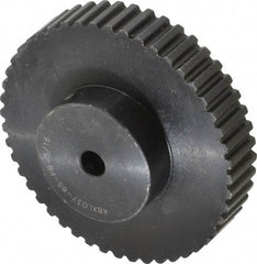 Power Drive - 48 Tooth, 5/16" Inside x 3.036" Outside Diam, Timing Belt Pulley - 1/4, 3/8" Belt Width, 3.056" Pitch Diam, Steel & Cast Iron - Exact Tool & Supply