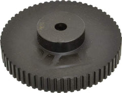 Power Drive - 60 Tooth, 3/8" Inside x 3.8" Outside Diam, Timing Belt Pulley - 1/4, 3/8" Belt Width, 3.82" Pitch Diam, Steel & Cast Iron - Exact Tool & Supply