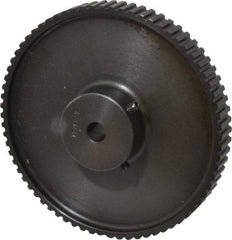 Power Drive - 72 Tooth, 3/8" Inside x 4.564" Outside Diam, Timing Belt Pulley - 1/4, 3/8" Belt Width, 4.584" Pitch Diam, Steel & Cast Iron - Exact Tool & Supply