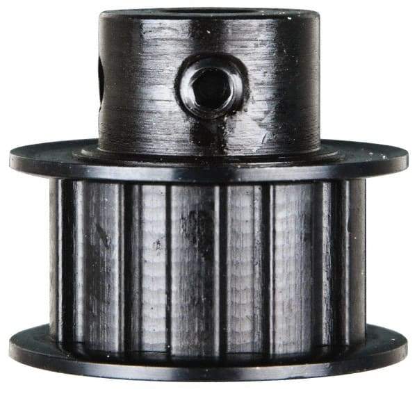 Power Drive - 10 Tooth, 3/8" Inside x 1.164" Outside Diam, Timing Belt Pulley - 1/2" Belt Width, 1.194" Pitch Diam, Steel & Cast Iron - Exact Tool & Supply