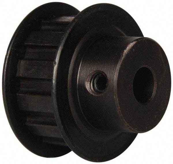 Power Drive - 12 Tooth, 3/8" Inside x 1.402" Outside Diam, Timing Belt Pulley - 1/2" Belt Width, 1.432" Pitch Diam, Steel & Cast Iron - Exact Tool & Supply