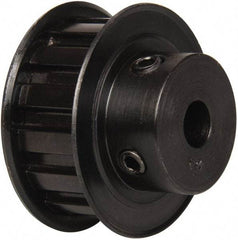 Power Drive - 14 Tooth, 3/8" Inside x 1.641" Outside Diam, Timing Belt Pulley - 1/2" Belt Width, 1.671" Pitch Diam, Steel & Cast Iron - Exact Tool & Supply