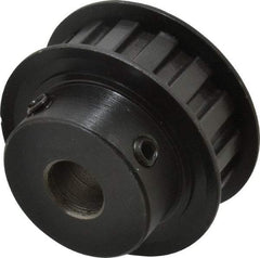 Power Drive - 15 Tooth, 1/2" Inside x 1.76" Outside Diam, Timing Belt Pulley - 1/2" Belt Width, 1.79" Pitch Diam, Steel & Cast Iron - Exact Tool & Supply