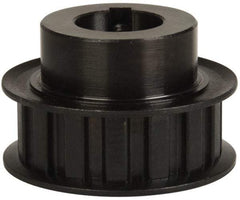 Power Drive - 15 Tooth, 3/4" Inside x 1.76" Outside Diam, Timing Belt Pulley - 1/2" Belt Width, 1.79" Pitch Diam, Steel & Cast Iron - Exact Tool & Supply