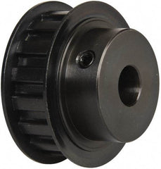 Power Drive - 16 Tooth, 1/2" Inside x 1.88" Outside Diam, Timing Belt Pulley - 1/2" Belt Width, 1.91" Pitch Diam, Steel & Cast Iron - Exact Tool & Supply