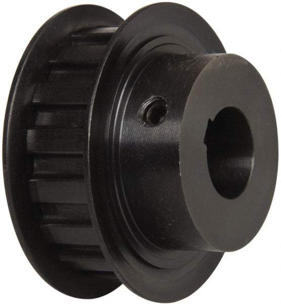 Power Drive - 16 Tooth, 5/8" Inside x 1.88" Outside Diam, Timing Belt Pulley - 1/2" Belt Width, 1.91" Pitch Diam, Steel & Cast Iron - Exact Tool & Supply
