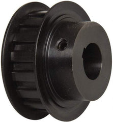 Power Drive - 16 Tooth, 5/8" Inside x 1.88" Outside Diam, Timing Belt Pulley - 1/2" Belt Width, 1.91" Pitch Diam, Steel & Cast Iron - Exact Tool & Supply