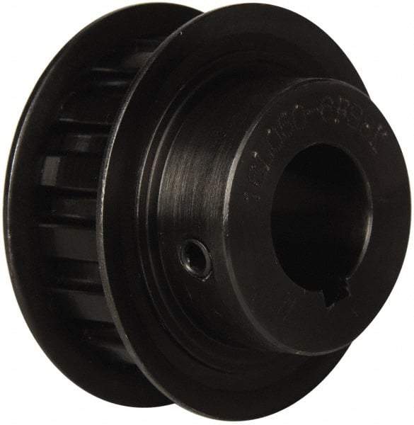 Power Drive - 16 Tooth, 3/4" Inside x 1.88" Outside Diam, Timing Belt Pulley - 1/2" Belt Width, 1.91" Pitch Diam, Steel & Cast Iron - Exact Tool & Supply