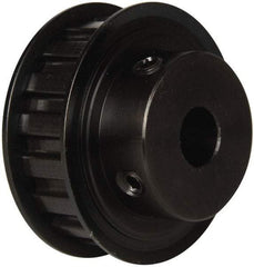 Power Drive - 17 Tooth, 1/2" Inside x 2" Outside Diam, Timing Belt Pulley - 1/2" Belt Width, 2.029" Pitch Diam, Steel & Cast Iron - Exact Tool & Supply