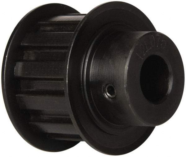 Power Drive - 12 Tooth, 1/2" Inside x 1.402" Outside Diam, Timing Belt Pulley - 3/4" Belt Width, 1.432" Pitch Diam, Steel & Cast Iron - Exact Tool & Supply