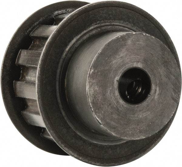 Power Drive - 13 Tooth, 3/8" Inside x 1.522" Outside Diam, Timing Belt Pulley - 3/4" Belt Width, 1.552" Pitch Diam, Steel & Cast Iron - Exact Tool & Supply