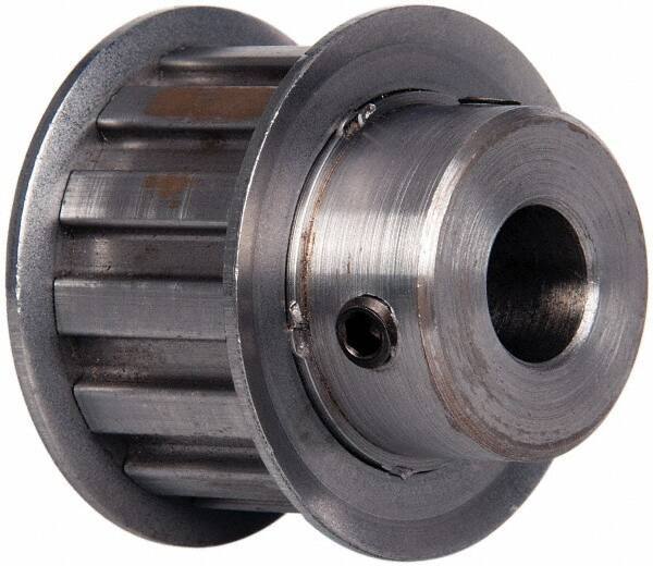 Power Drive - 13 Tooth, 1/2" Inside x 1.522" Outside Diam, Timing Belt Pulley - 3/4" Belt Width, 1.552" Pitch Diam, Steel & Cast Iron - Exact Tool & Supply