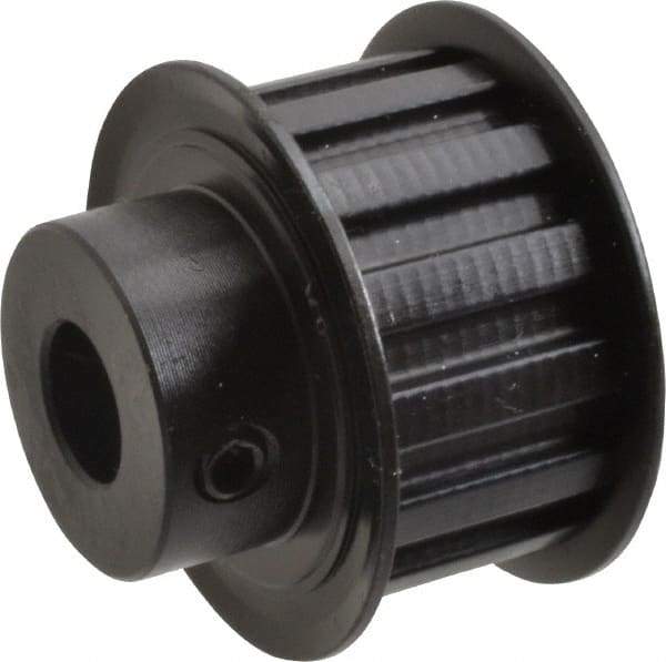 Power Drive - 14 Tooth, 1/2" Inside x 1.641" Outside Diam, Timing Belt Pulley - 3/4" Belt Width, 1.671" Pitch Diam, Steel & Cast Iron - Exact Tool & Supply