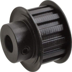 Power Drive - 14 Tooth, 1/2" Inside x 1.641" Outside Diam, Timing Belt Pulley - 3/4" Belt Width, 1.671" Pitch Diam, Steel & Cast Iron - Exact Tool & Supply