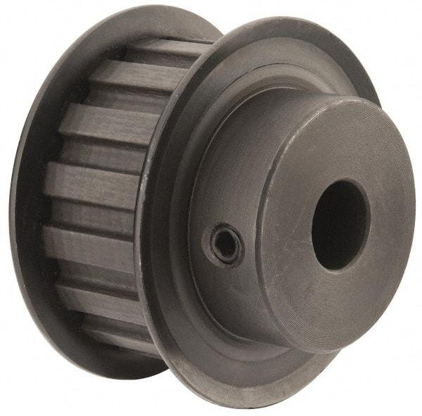 Power Drive - 16 Tooth, 1/2" Inside x 1.88" Outside Diam, Timing Belt Pulley - 3/4" Belt Width, 1.91" Pitch Diam, Steel & Cast Iron - Exact Tool & Supply