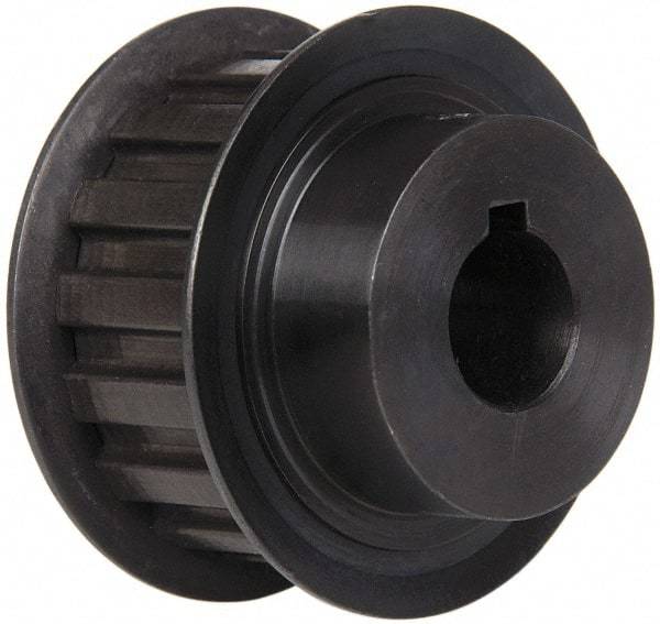 Power Drive - 16 Tooth, 5/8" Inside x 1.88" Outside Diam, Timing Belt Pulley - 3/4" Belt Width, 1.91" Pitch Diam, Steel & Cast Iron - Exact Tool & Supply