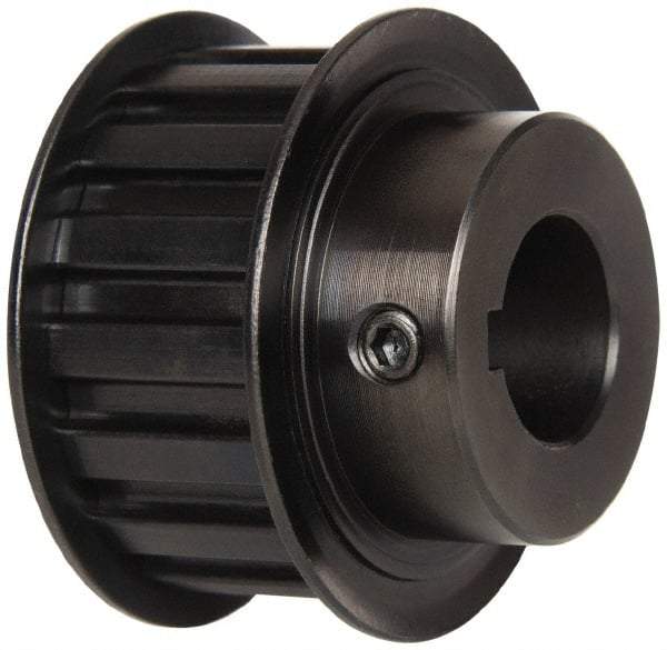 Power Drive - 16 Tooth, 3/4" Inside x 1.88" Outside Diam, Timing Belt Pulley - 3/4" Belt Width, 1.91" Pitch Diam, Steel & Cast Iron - Exact Tool & Supply