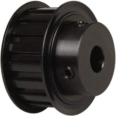 Power Drive - 17 Tooth, 1/2" Inside x 2" Outside Diam, Timing Belt Pulley - 3/4" Belt Width, 2.029" Pitch Diam, Steel & Cast Iron - Exact Tool & Supply