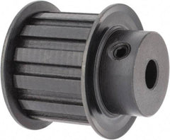 Power Drive - 13 Tooth, 3/8" Inside x 1.522" Outside Diam, Timing Belt Pulley - 1" Belt Width, 1.552" Pitch Diam, Steel & Cast Iron - Exact Tool & Supply