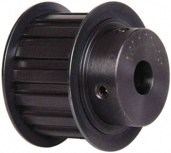 Power Drive - 16 Tooth, 1/2" Inside x 1.88" Outside Diam, Timing Belt Pulley - 1" Belt Width, 1.91" Pitch Diam, Steel & Cast Iron - Exact Tool & Supply